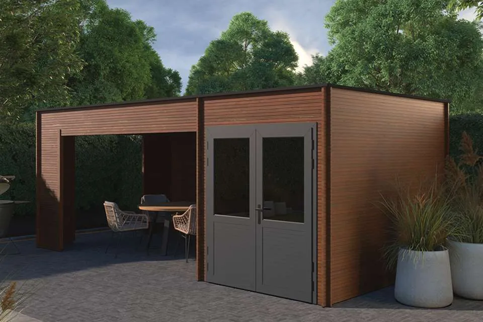 Fonteyn | Tuinhuis Bruxelles met Overkapping 600 Fonteyn | Tuinhuis Bruxelles met Overkapping 600