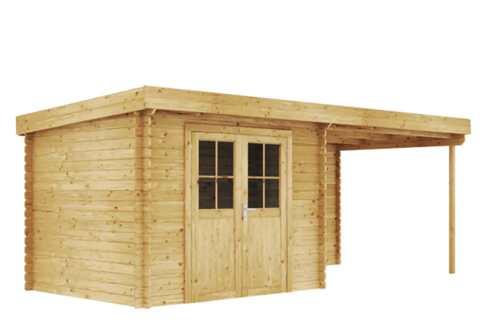 Duxwood | Tuinhuis Burg met Luifel 300 cm | Dubbele Deur