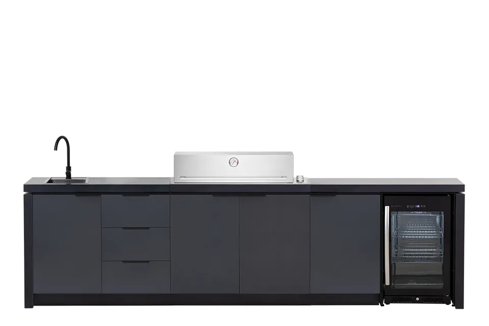 Beefeater | Buitenkeuken module Cabinex voor Signature 6-burner Premium Pack c/w Proline Roaster BBQ Beefeater | Buitenkeuken module Cabinex voor Signature 6-burner Premium Pack c/w Proline Roaster BBQ