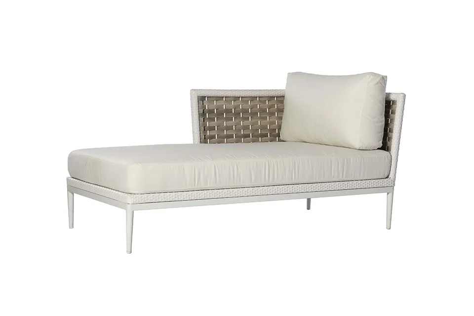 Chaise Longue Rechts Casablanca - Asgrijs - Artie