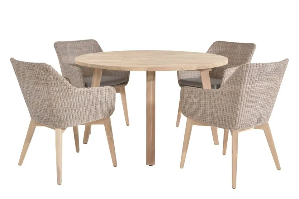4 Seasons Outdoor | Tuinset Avila-Derby | Pebble-Teak 4 Seasons Outdoor | Tuinset Avila-Derby | Pebble-Teak