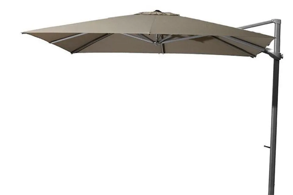 4 Seasons Outdoor Zweefparasol Siesta 300 x 300 cm Antraciet Taupe