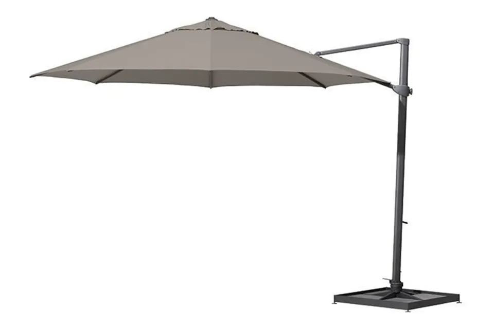 Veroveren George Bernard Vrijgevigheid 4 Seasons Outdoor | Zweefparasol Siesta Ø 350 cm | Antraciet-Taupe