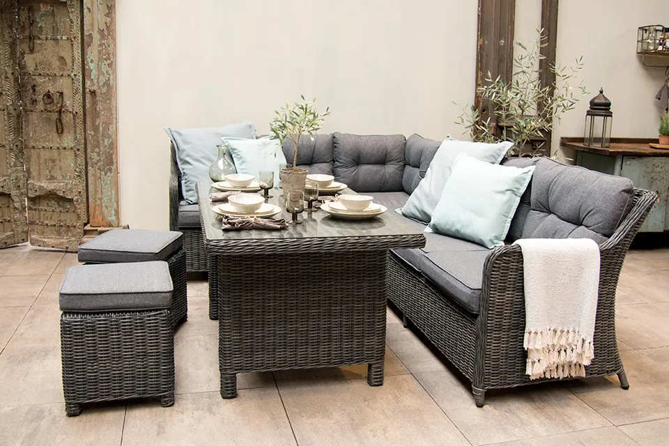 Fonteyn | Camden Lounge-Diningset | Charcoal Fonteyn | Camden Lounge-Diningset | Charcoal