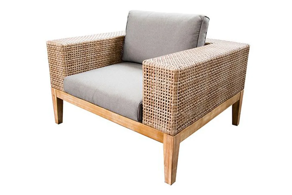Fonteyn | Loungestoel Vermont | Rattan Grey