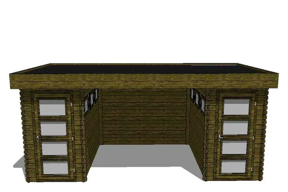 Fonteyn | Tuinhuis Module Platdak 600 Fonteyn | Tuinhuis Module Platdak 600