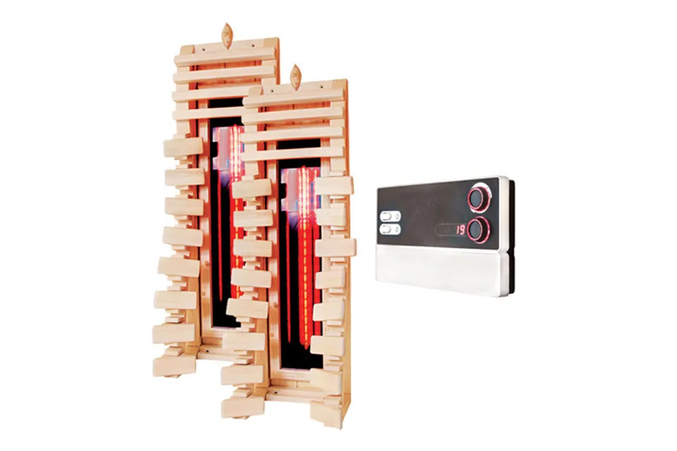 Karibu | Ergonomische Rugleuning met Vitamy Straler | Set B (2x 350 Watt Straler)