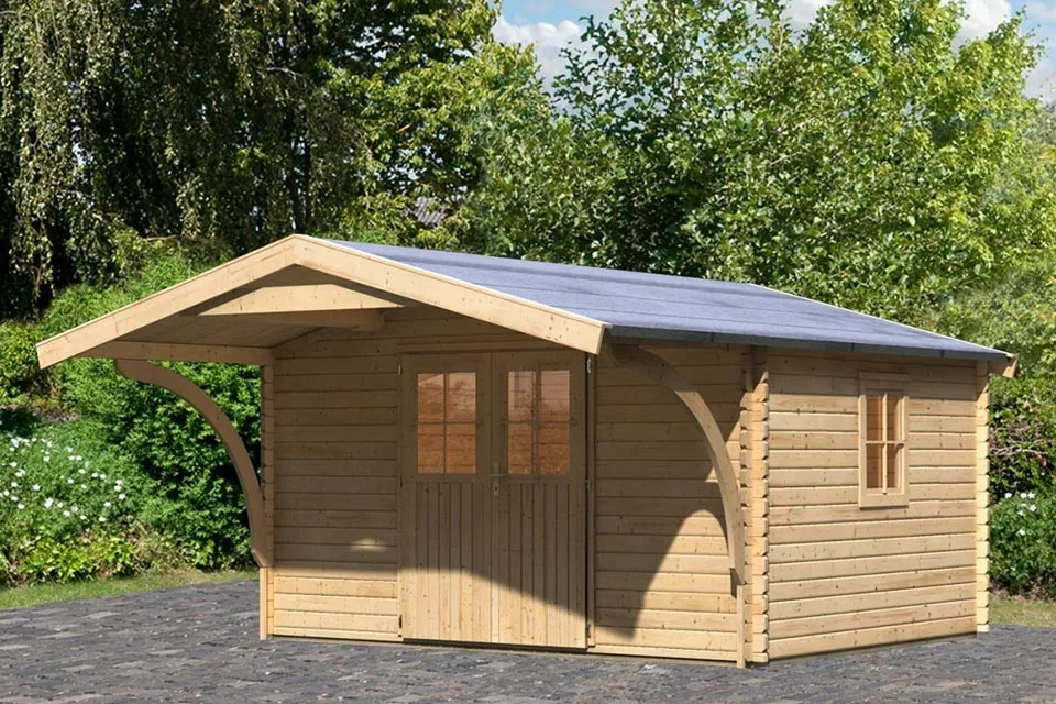 Karibu | Tuinhuis Mühlheim 5 met Luifel