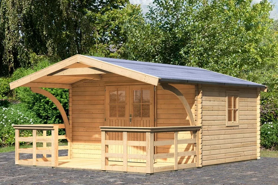 Karibu | Tuinhuis Mühlheim 5 met Luifel en Veranda