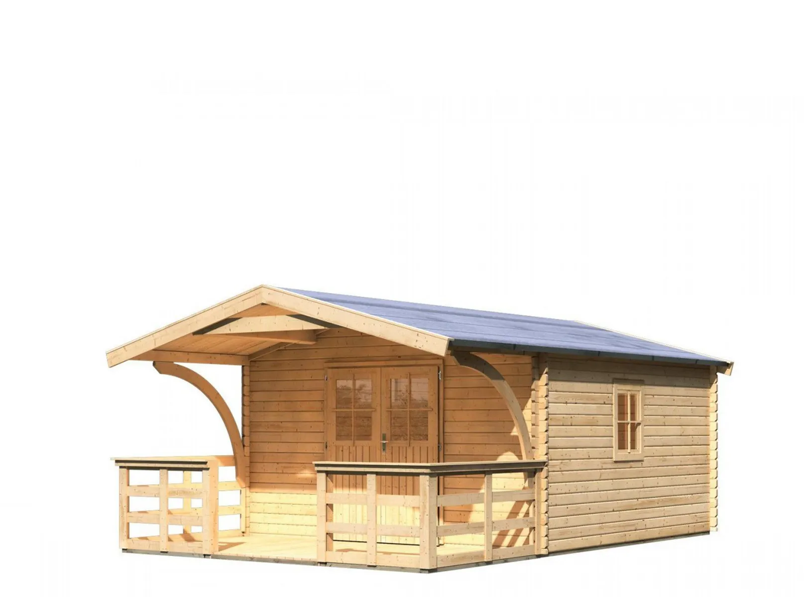 Karibu | Tuinhuis Mühlheim 6 met Luifel en Veranda