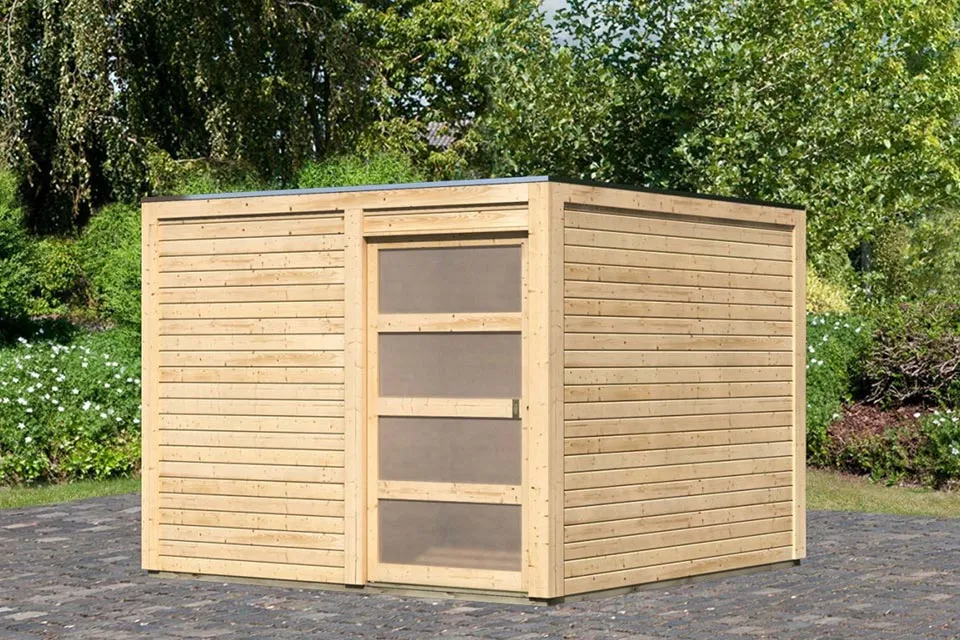 Karibu | Tuinhuis Qubic 2 | Onbehandeld