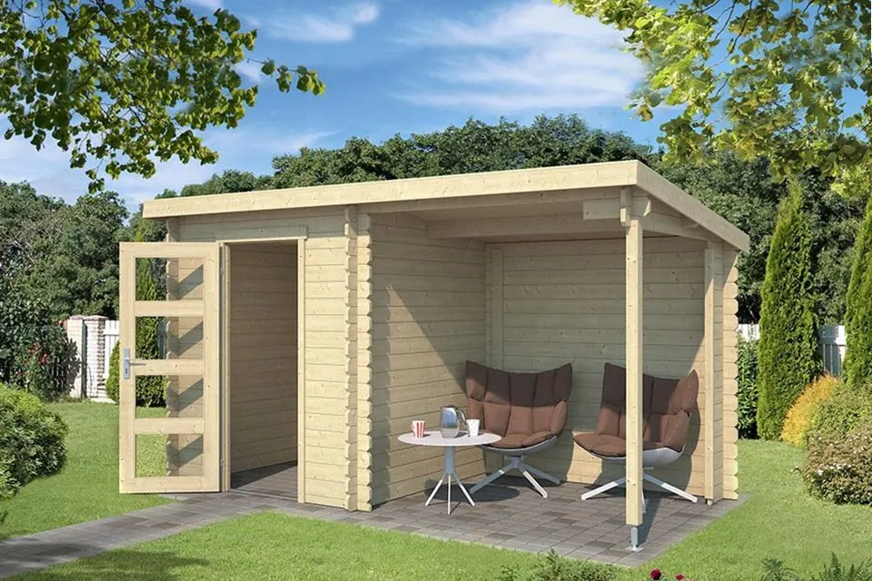 Outdoor Life Products | Tuinhuis met Overkapping Jelle 370 x 175