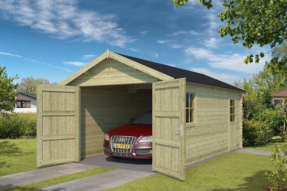 Outdoor Life Products | Garage Dillon 300 x 540 | Geïmpregneerd | Olijfgroen Outdoor Life Products | Garage Dillon 300 x 540 | Geïmpregneerd | Olijfgroen