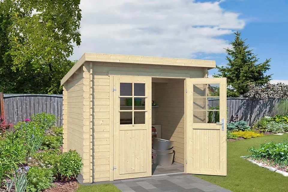 GARDIA Outdoor Life | Blokhut Indi 175 | Blank | 230 x 175 cm online kopen