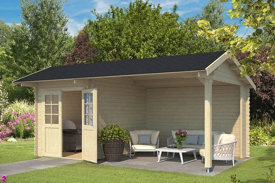 Outdoor Life Products | Tuinhuis met Overkapping Kenzo 540 x 300