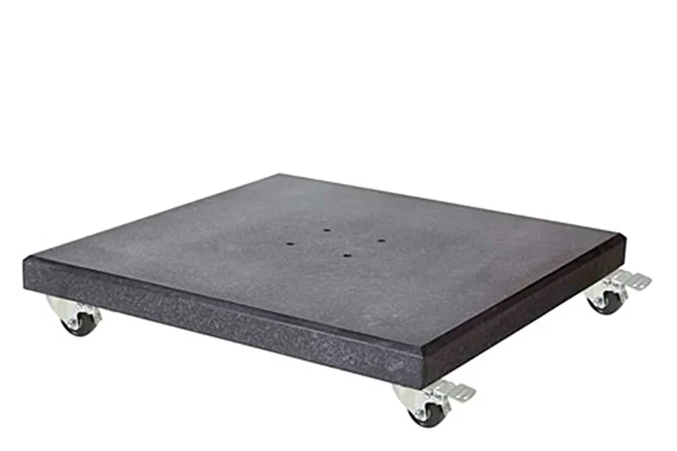 Platinum | Parasolvoet Modena Graniet met Wielen | 90 kg Platinum | Parasolvoet Modena Graniet met Wielen | 90 kg
