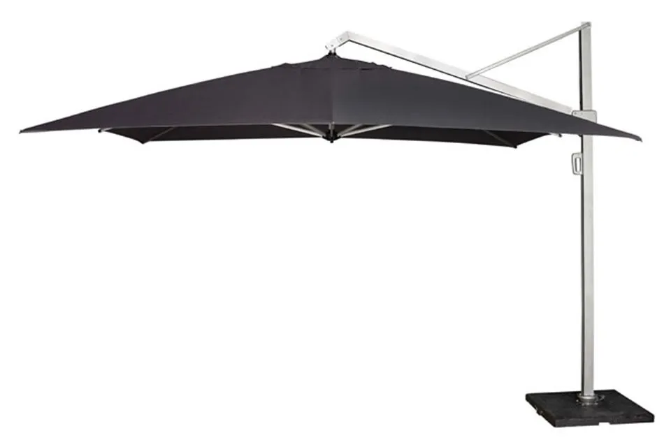 Platinum | Zweefparasol Icon Premium 350 x 350 cm | Manhattan Platinum | Zweefparasol Icon Premium 350 x 350 cm | Manhattan