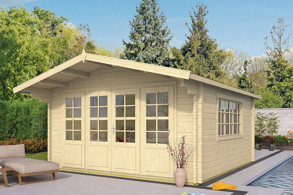 Tuindeco | Tuinhuis Derby met Luifel 90 cm Tuindeco | Tuinhuis Derby met Luifel 90 cm
