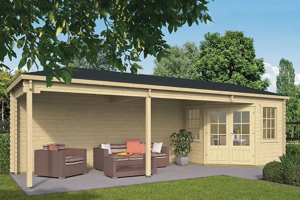 Tuindeco | Tuinhuis Gretel met Overkapping