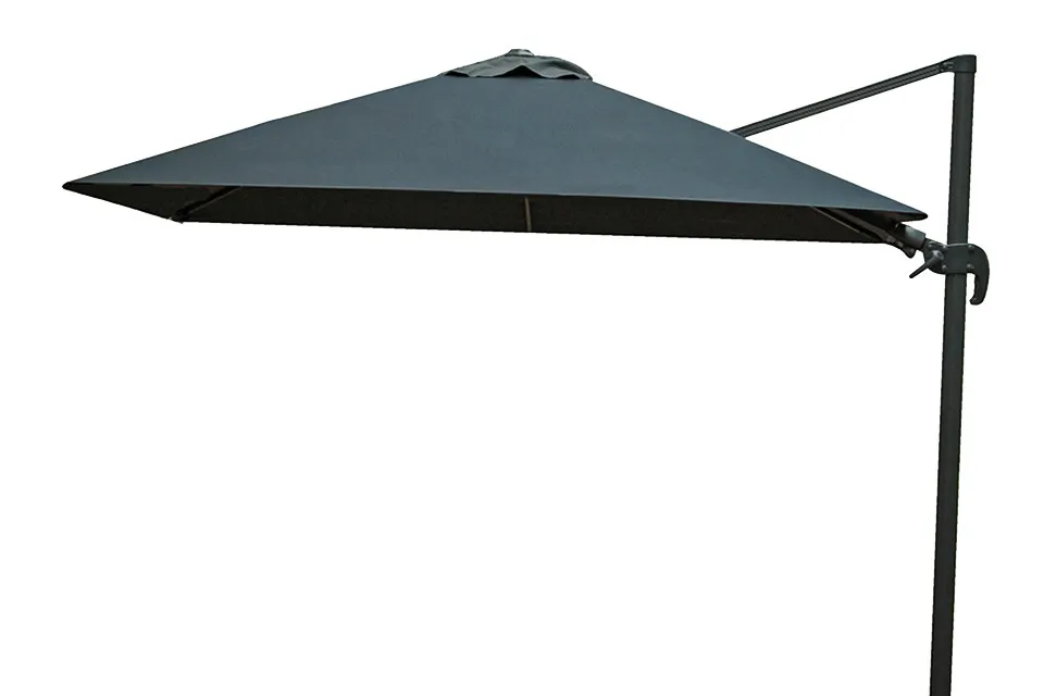 Zweefparasol 300 x 300 cm Shadow AntracietFaded Black Fonteyn Collectie