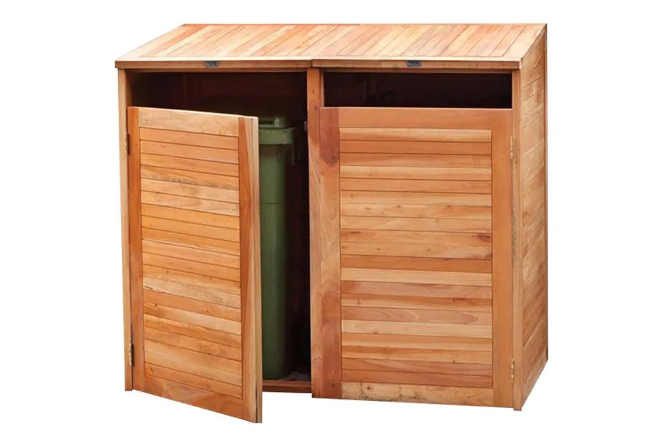 Tuindeco | Containerberging Dubbel | Hardhout Tuindeco | Containerberging Dubbel | Hardhout