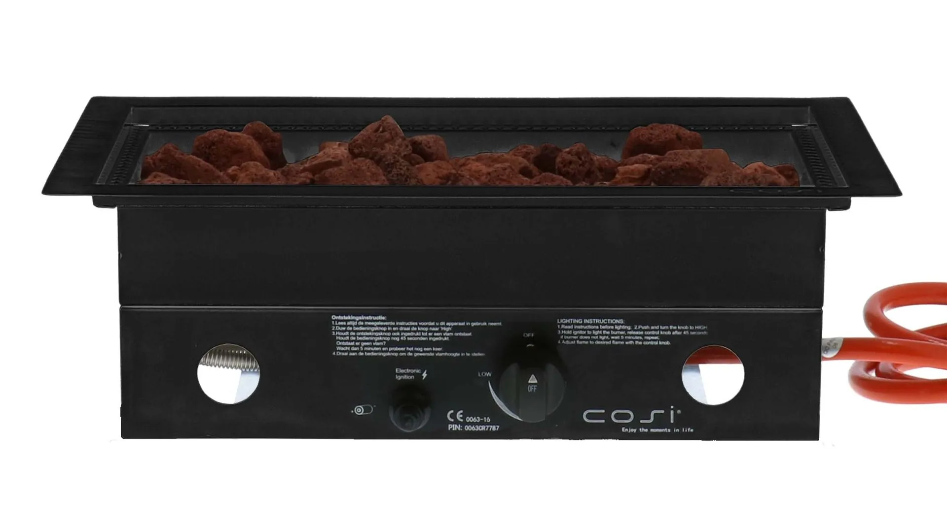 Cosi | Cosiburner Inbouwbrander | Rechthoek Zwart
