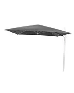 4 Seasons Outdoor | Zweefparasol Siesta 300 x 300 cm | Wit-Charcoal