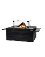 Happy Cocooning | Side Tables Teak Black | Set/2