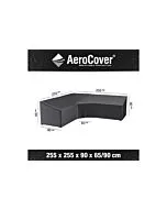 Loungesethoes AeroCover Platinum L-vorm Trapeze 255 x 255 cm