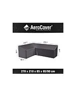Loungesethoes AeroCover Platinum 270 x 210 cm Links L-vorm