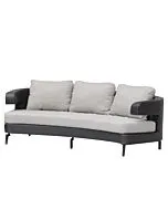 Artie | Loungebank 3-zits Embrace |  Zwart