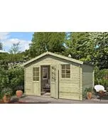 Outdoor Life Products | Tuinhuis Arvid 380 x 300 | Geïmpregneerd | Olijfgroen