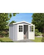 Outdoor Life Products | Tuinhuis Ingo 230 x 175 | Gecoat | Platinum Grey-Wit