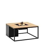Cosi | Vuurhaard Cosiloft 100 | Black Frame | Teak Top