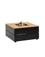 Cosi | Vuurhaard Cosipure 100 | Black Frame | Teak Top