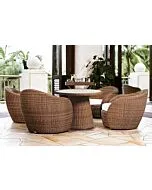 Lotus Lounge-Diningset | Tan Wicker Vlechtwerk | Artie Garden Tuinmeubelen