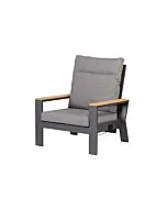Exotan | Verstelbare Loungestoel Valerie  | Antracite
