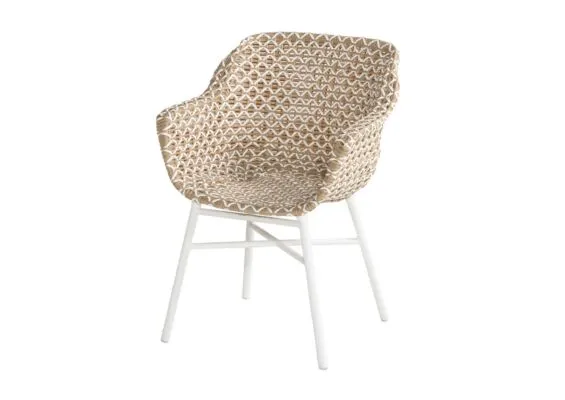 Hartman | Tuinstoel Delphine | Royal White Honey Wicker