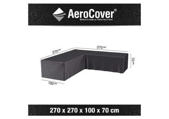 AeroCover | Loungesethoes 270 x 270 x 100 x 70(h) cm | L-vorm