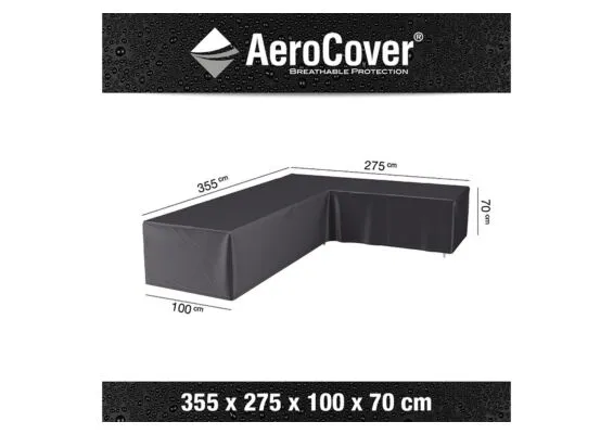 AeroCover | Loungesethoes 355 x 275 x 100 x 70(h) | L-vorm Rechts