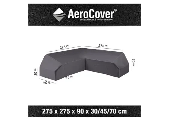 AeroCover | Loungesethoes 275 x 275 x 90 x 30-45-70(h) | L-Platform