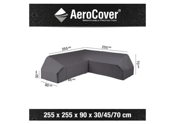 AeroCover | Loungesethoes 255 x 255 x 90 x 30-45-70(h) | L-Platform