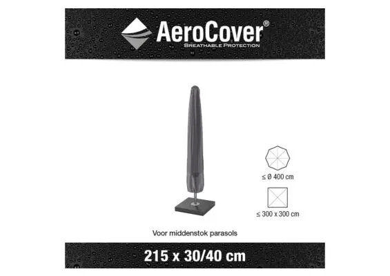 Parasolhoes AeroCover Platinum 215(H) x 30-40 cm