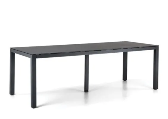 Tuintafel-Eettafel Bonito 180x90 Antraciet Fonteyn