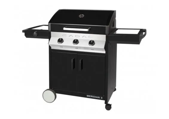 CADAC | BBQ Meridian 3 | Zwart met Zijbrander