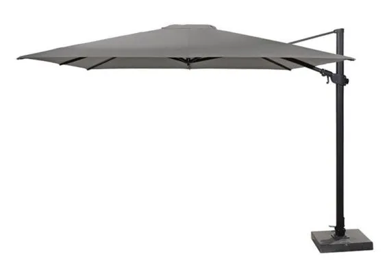 4 Seasons Outdoor | Zweefparasol Siesta Premium 300 x 300 cm | Antraciet-Charcoal