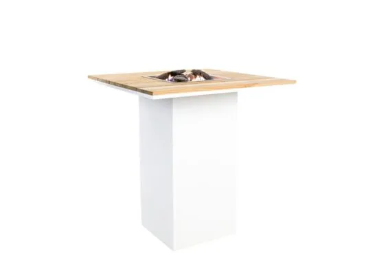 Cosi | Bartafel Cosiloft 100 | White Frame | Teak Top