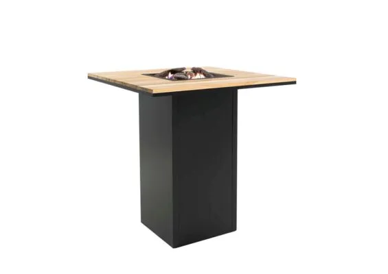 Cosi | Bartafel Cosiloft 100 | Black Frame | Teak Top