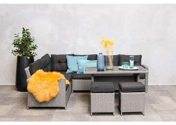 Fonteyn | Lounge-Diningset Laos | Grijs