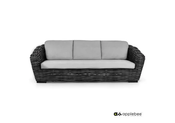 Apple Bee | Loungebank Palm Bay 3-zits | Black Wash